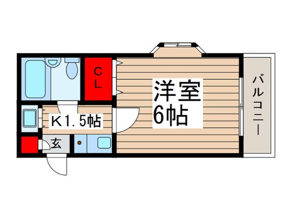 ウィステリアビル津田沼の物件間取画像